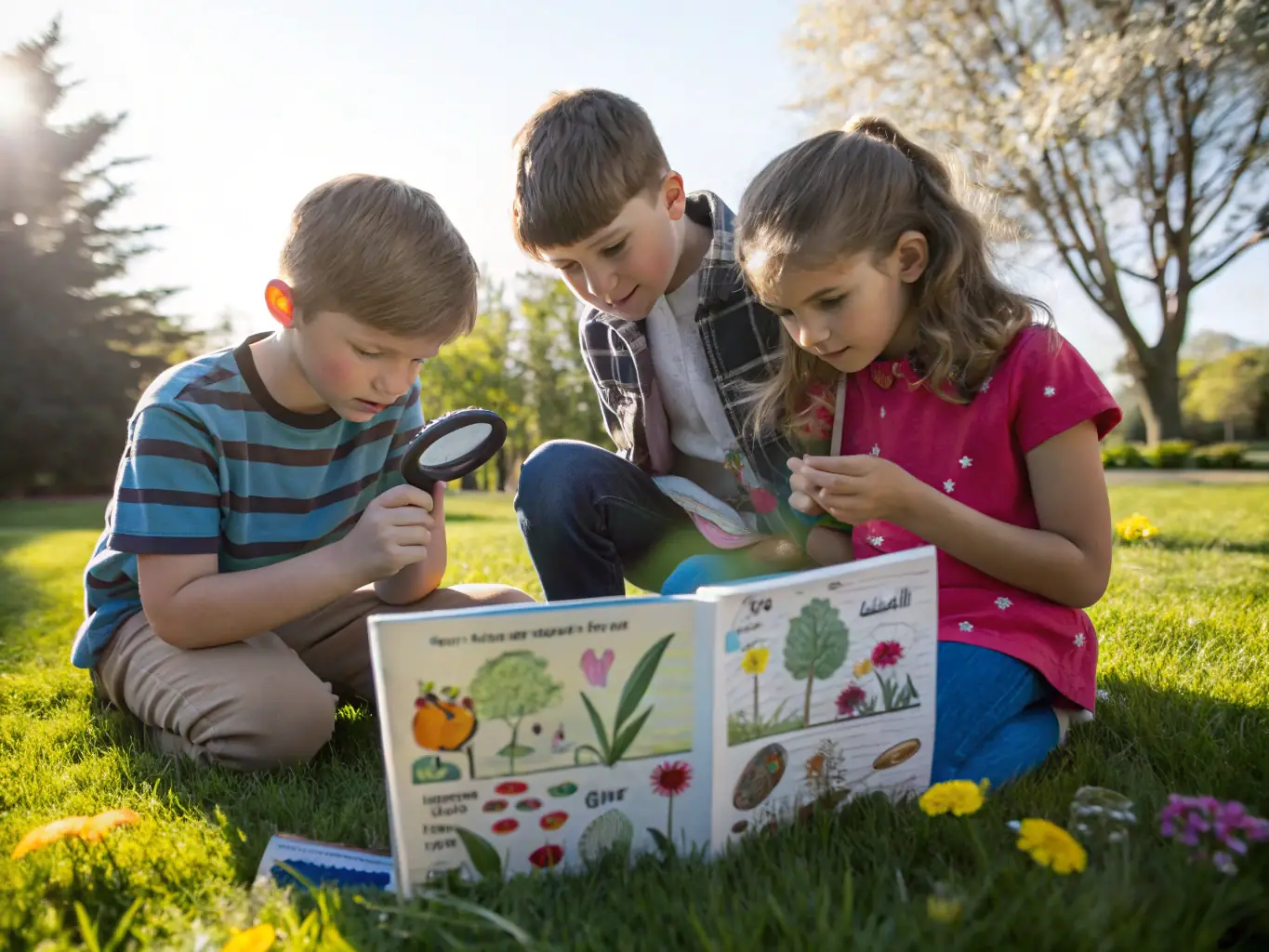Children participating in an interactive environmental education program, learning about aquatic ecosystems and the importance of conservation, emphasizing the organization's commitment to education.